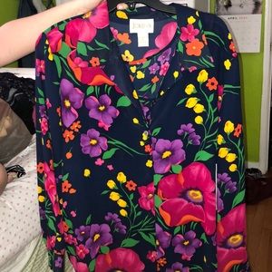 Vintage matching tank and long sleeve shirt